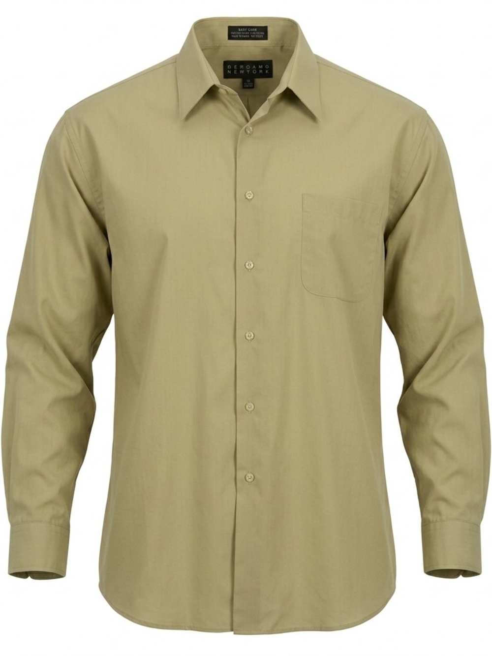Bergamo New York Men’s Tan Button-Down Dress Shirt Size 3X 19-19.5
